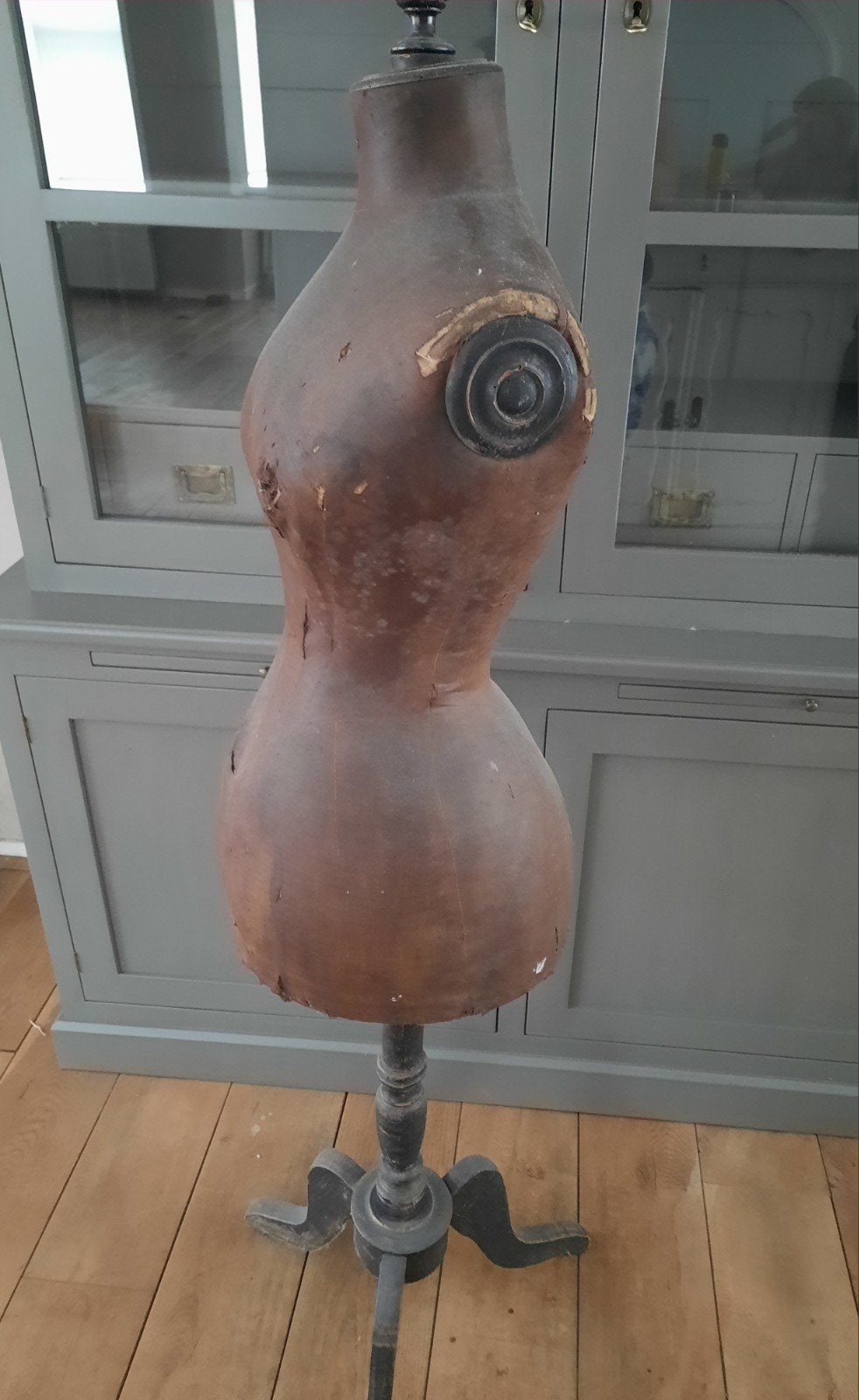 Antieke paspop, brocante, landelijk, sober sleets, Ophalen