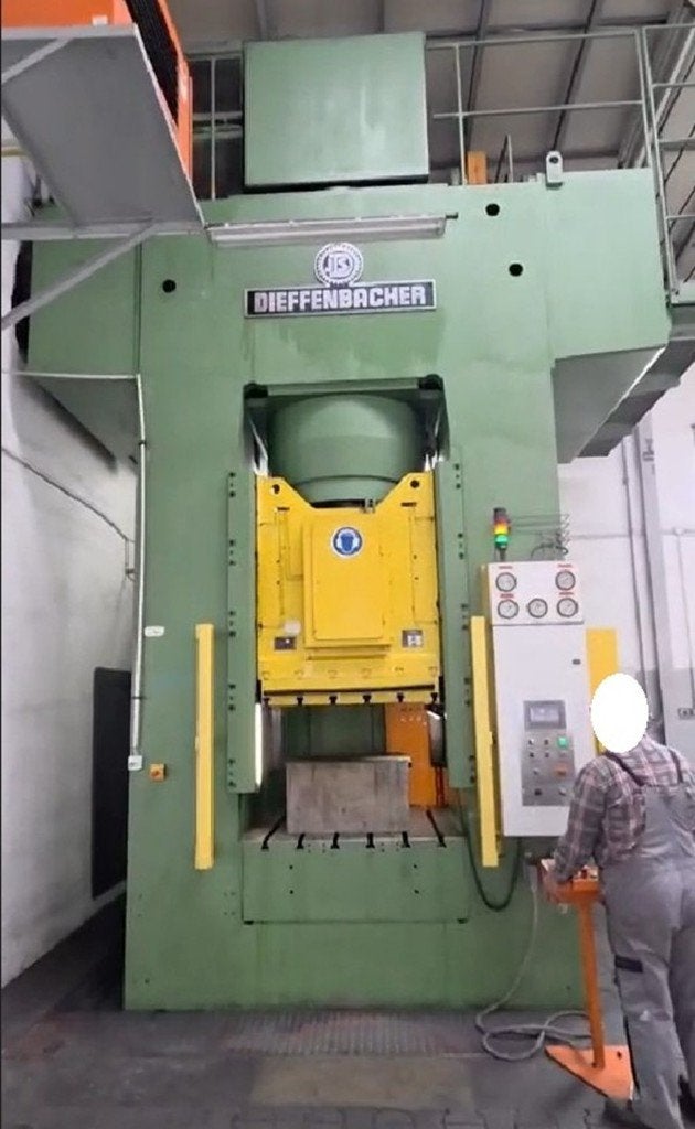 Hydraulic press Dieffenbacher PO-F 1250 A, Ophalen of Verzenden, Gebruikt, Metaal, Machine