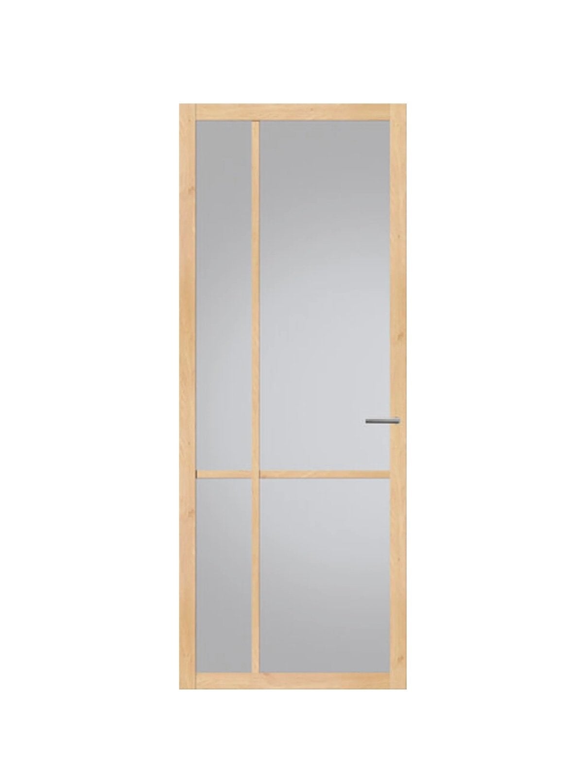 Nieuwe Svedex Nova Design NDB903 Glasdeur Licht Eiken, Ophalen, 80 tot 100 cm, 215 cm of meer, Binnendeur