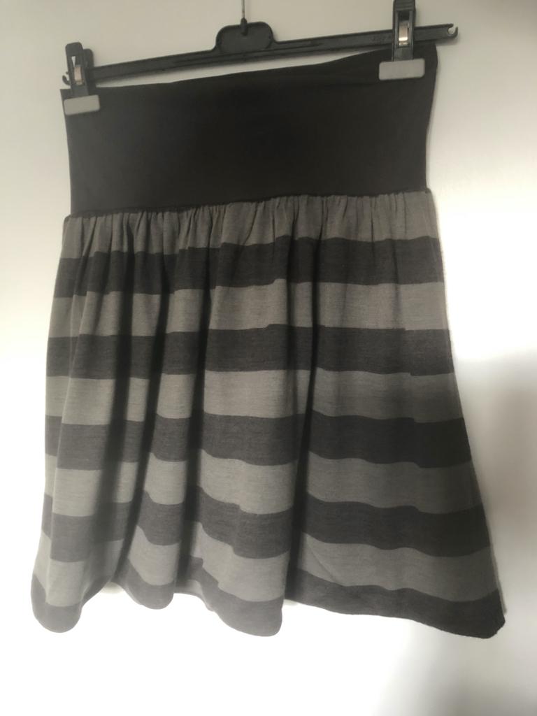 MARGRIET NANNINGS rok grijs/taupe mt 38 wol/acryl, Maat 38/40 (M), Overige kleuren, Ophalen of Verzenden, Zo goed als nieuw