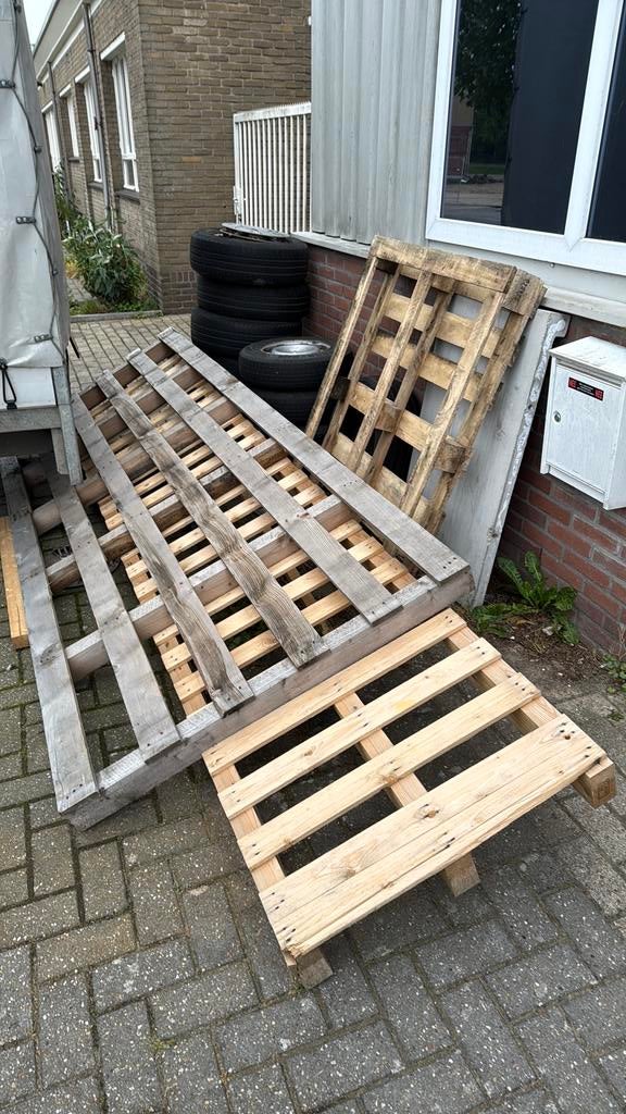 3x grote pallet, Ophalen, Zo goed als nieuw, 50 mm of meer, Pallet