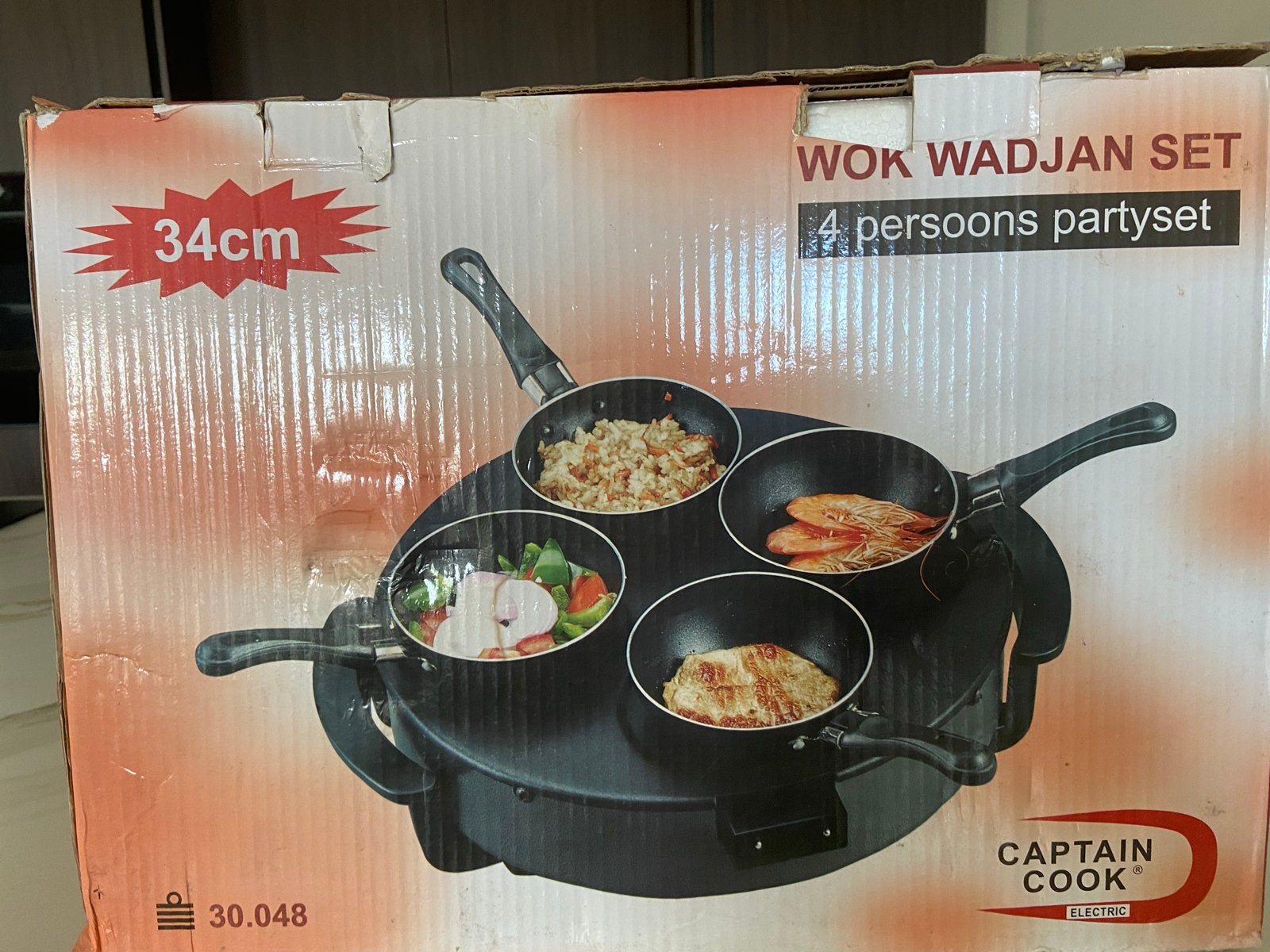 Captain Cook Wok Wadjan Set - 4-persoons party set, Minder dan 1 liter, Ophalen of Verzenden, Gebruikt
