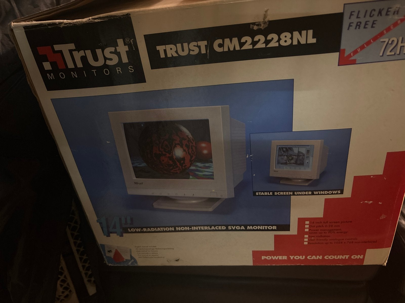 Trust CM2228NL 14 inch SVGA Monitor - Nieuw in doos, Computers en Software, Monitoren, Nieuw, Overige typen, Onbekend, Ophalen