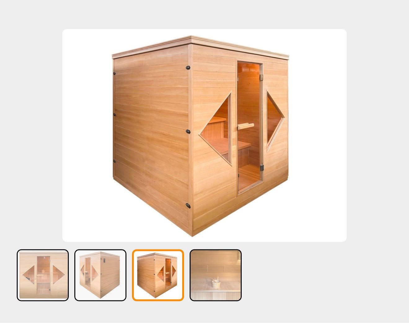 Nieuwe sauna, Ophalen, Zo goed als nieuw, Complete sauna