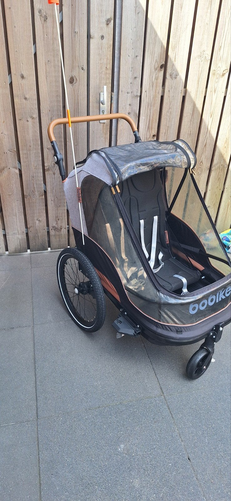 Bobike fietskar incl babyschaal, Fietsen en Brommers, Ophalen, Minder dan 20 kg, Zo goed als nieuw, Kinderkar