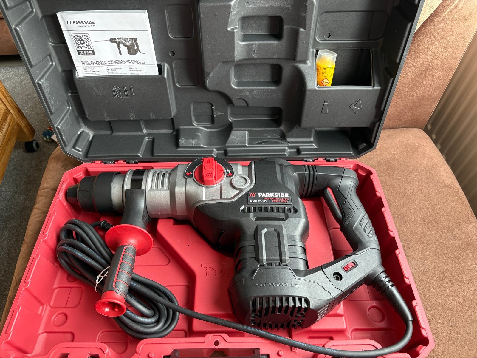 Parkside Performance Sloopboor PPBH 1600 A2 - Nieuw, Ophalen, 600 watt of meer, Boor- en/of Breekhamer, Nieuw