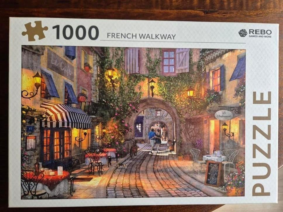 Puzzel 1000 stukjes - French Walkway, Ophalen, 500 t/m 1500 stukjes, Zo goed als nieuw, Legpuzzel