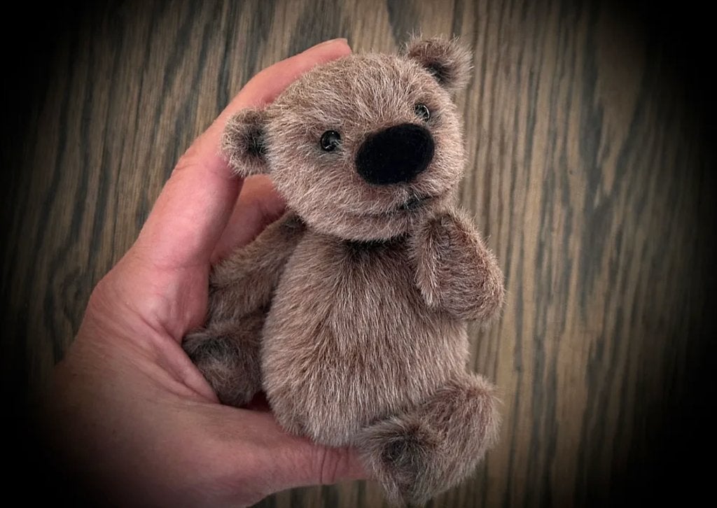 Handgemaakte Teddybeer beweegbaar bear teddy beer pop doll, Verzamelen, Verzenden, Nieuw, Stoffen beer, Overige merken