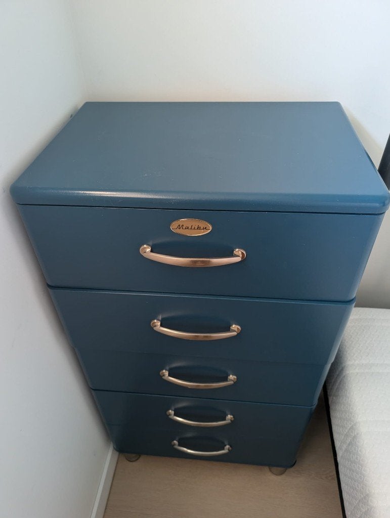 Tenzo Malibu retro MDF ladekast, Huis en Inrichting, Ophalen, Gebruikt, 5 laden of meer, 100 tot 150 cm