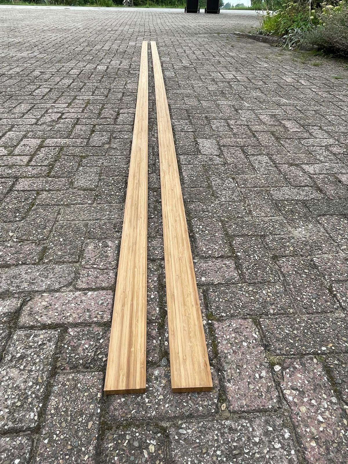 Nieuwe bamboe planken, 2 maten, Minder dan 25 mm, Nieuw, Plank, 300 cm of meer