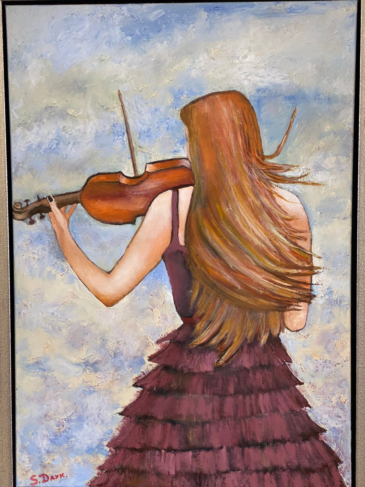 Olieverf schilderij 100X70 cm, Ophalen