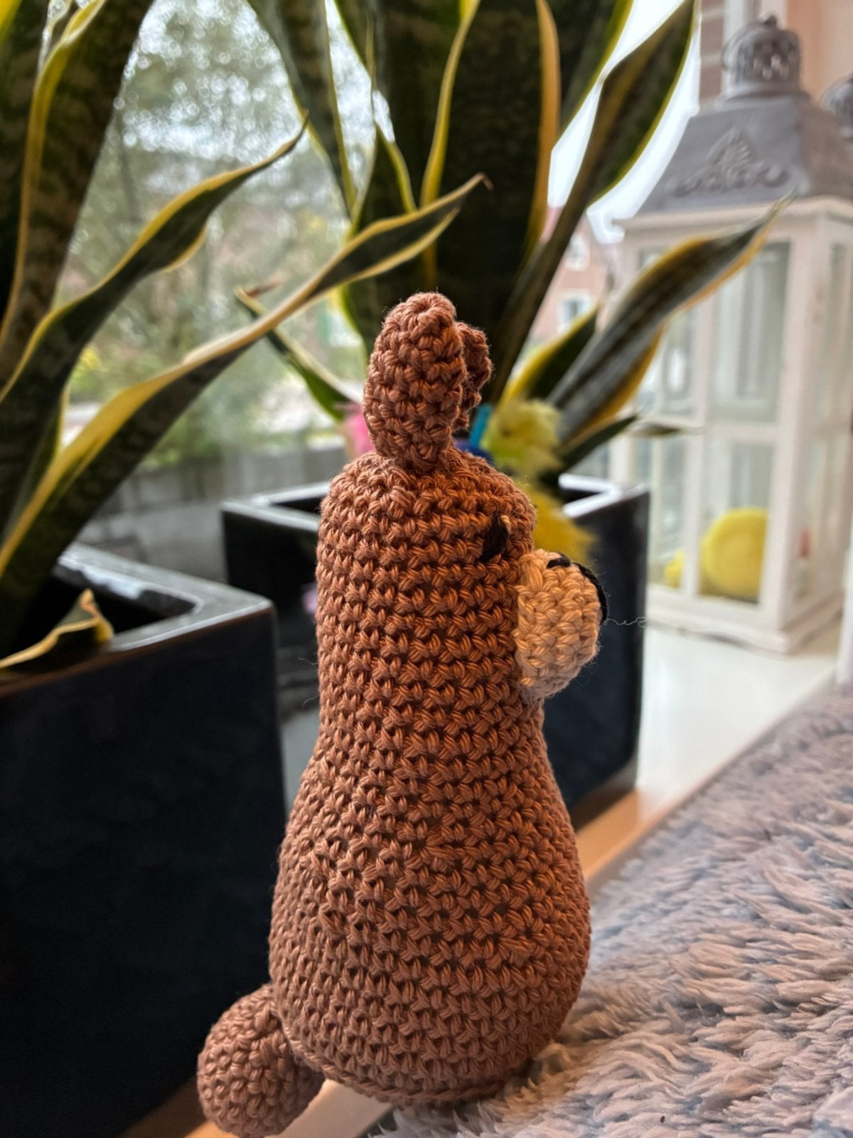 Gehaakte lama, Ophalen of Verzenden, Zo goed als nieuw, Haken, Overige typen