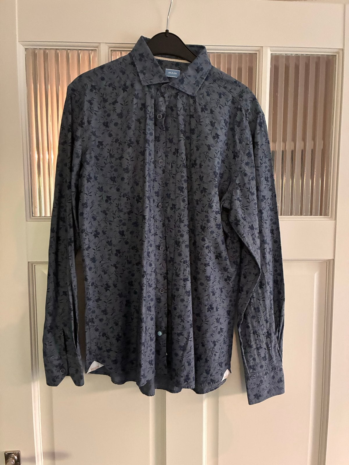 AT.P.CO Heren Overhemd Maat 40 - Zo goed als nieuw, Ophalen of Verzenden, Zo goed als nieuw, Blauw, Halswijdte 39/40 (M)