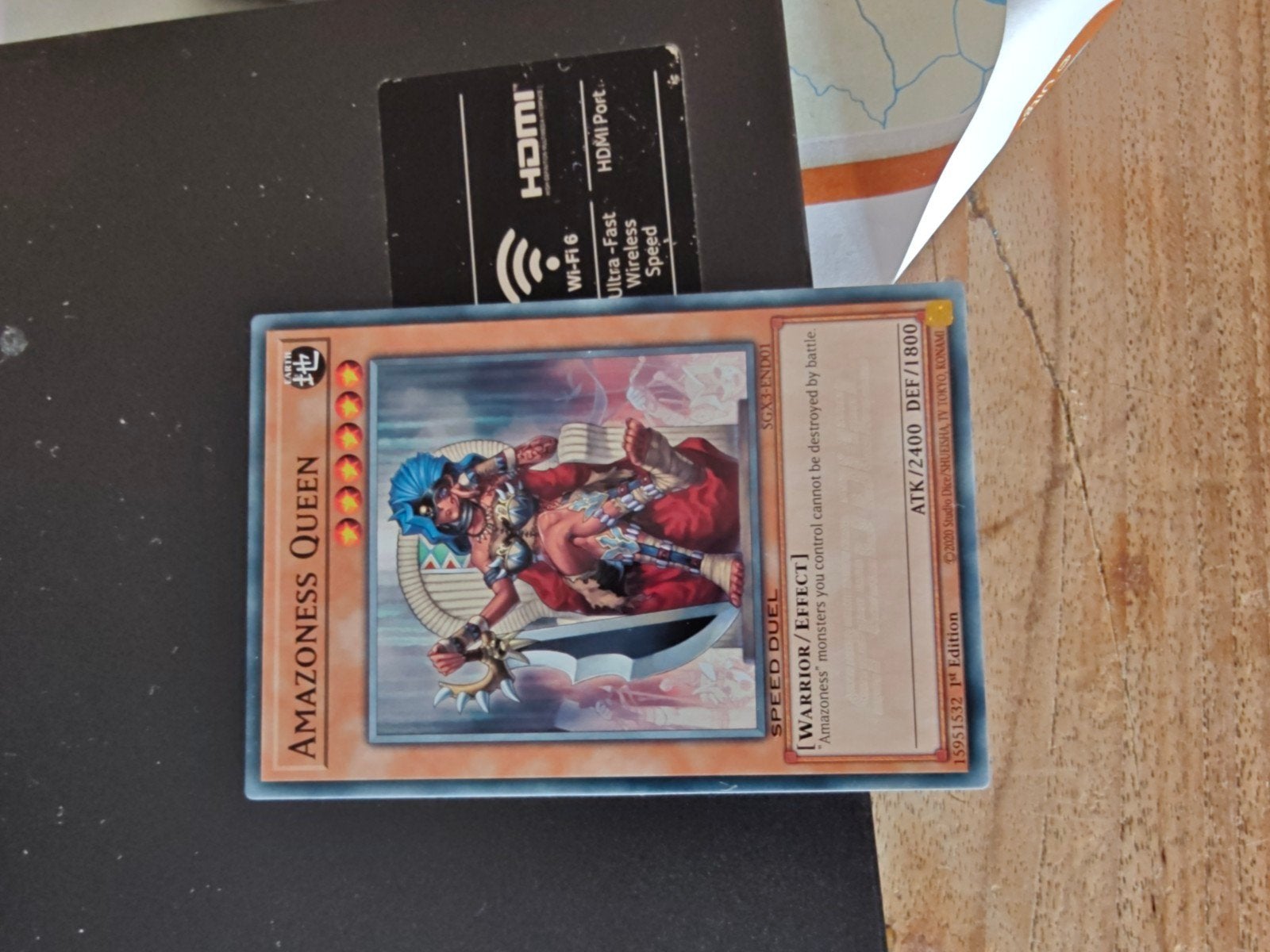 Yu-Gi-Oh! Amazoness Queen Kaart - Speed Duel, Ophalen, Zo goed als nieuw