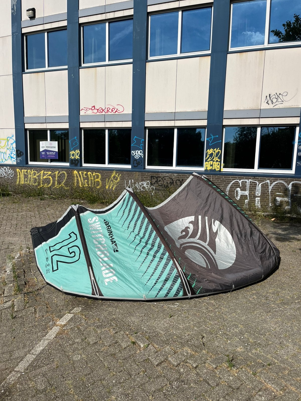 Cabrinha Switchblade 12m 2021, Watersport en Boten, Kitesurfen, Zo goed als nieuw, 12 m², Geen board, Ophalen