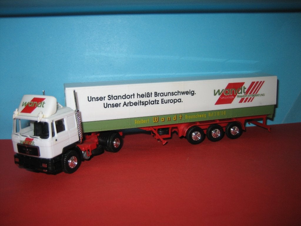 Wandt  MAN  met oplegger  Herpa, Ophalen of Verzenden, Zo goed als nieuw, Bus of Vrachtwagen, Herpa
