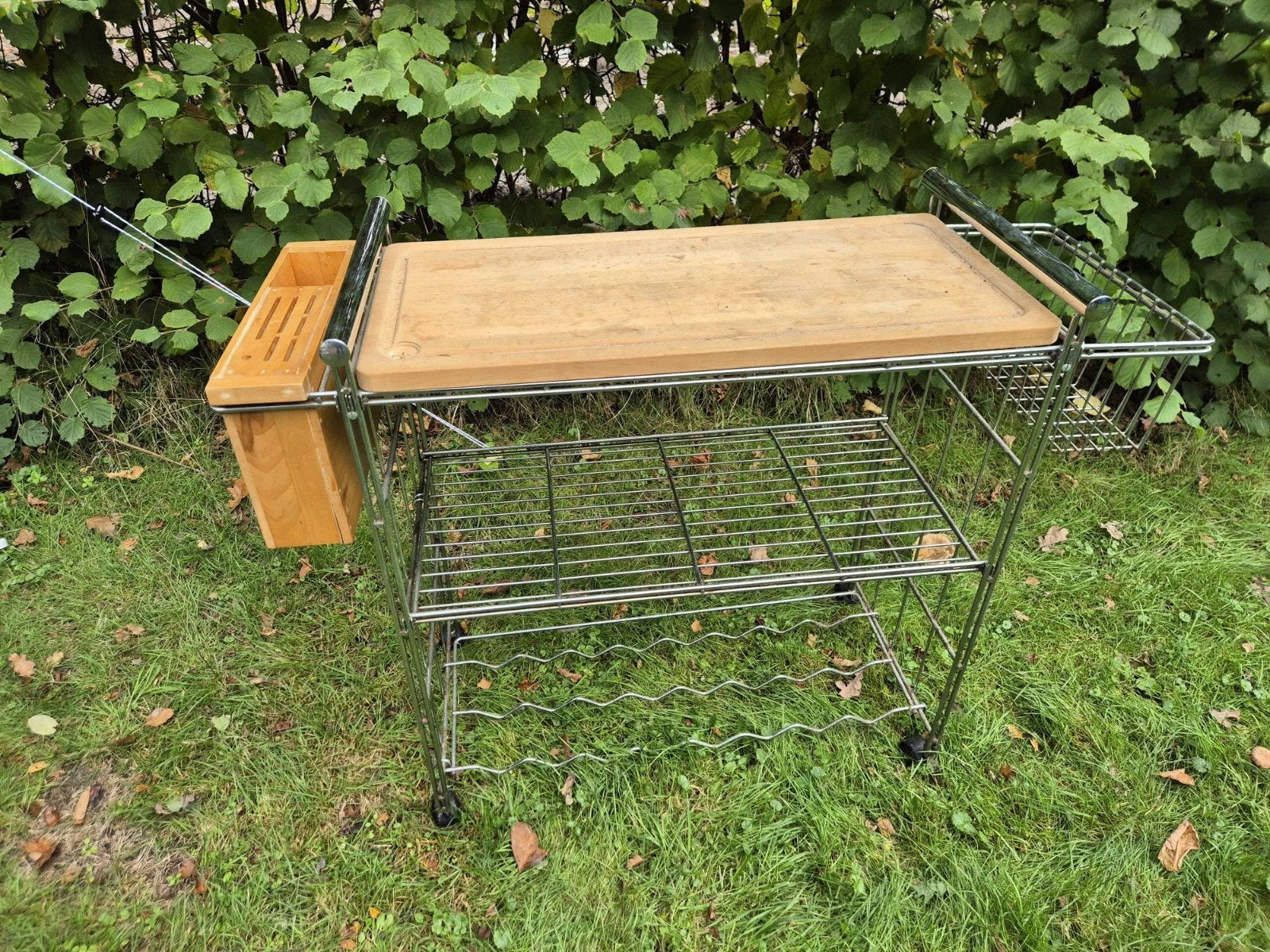 Verrijdbaar Keukenrek met Houten Werkblad, Ophalen, Gebruikt