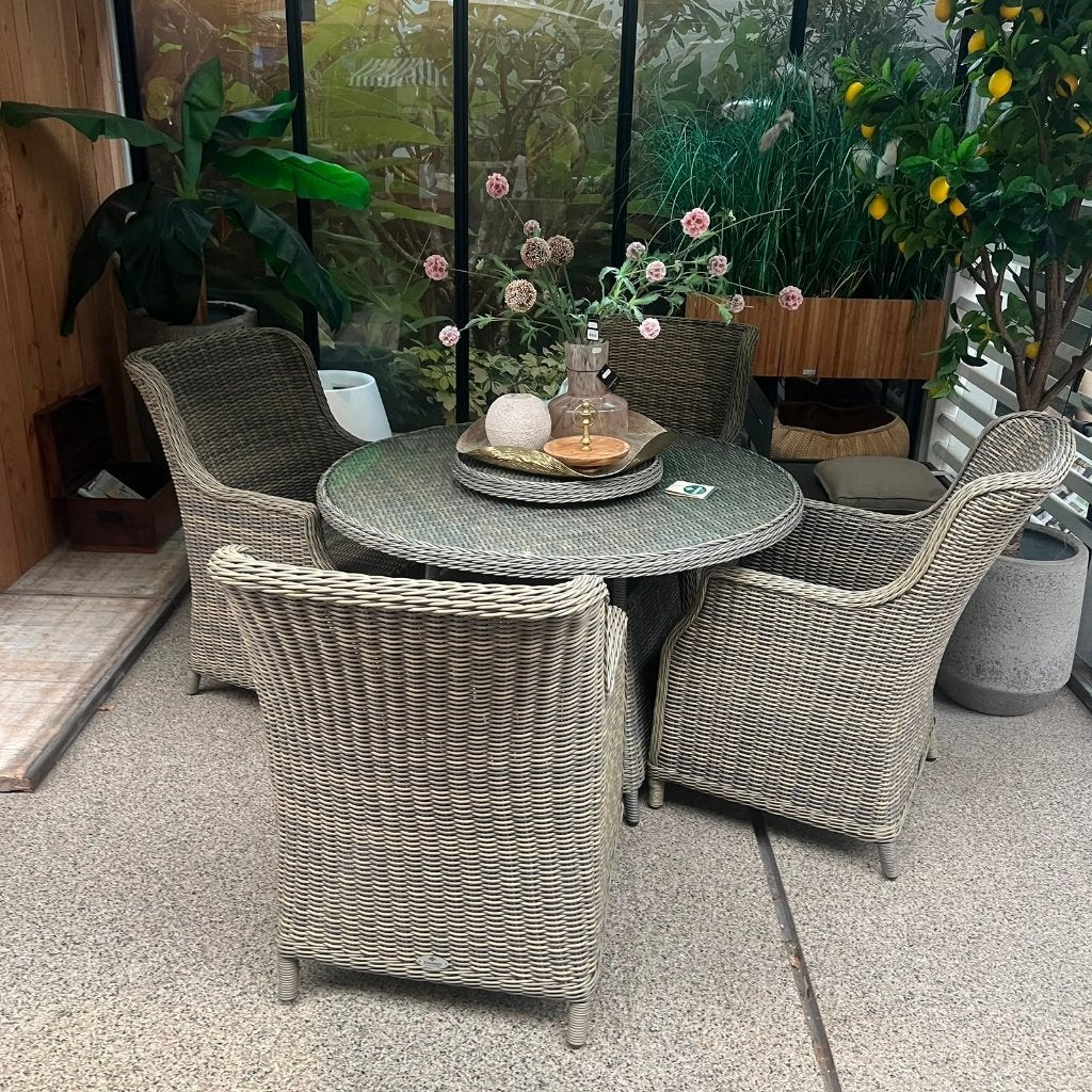 La Donna 2.0 Tuinset | Showroommodel, Tuin en Terras, Tuinsets en Loungesets, Ophalen, 4 zitplaatsen, Gebruikt, Wicker