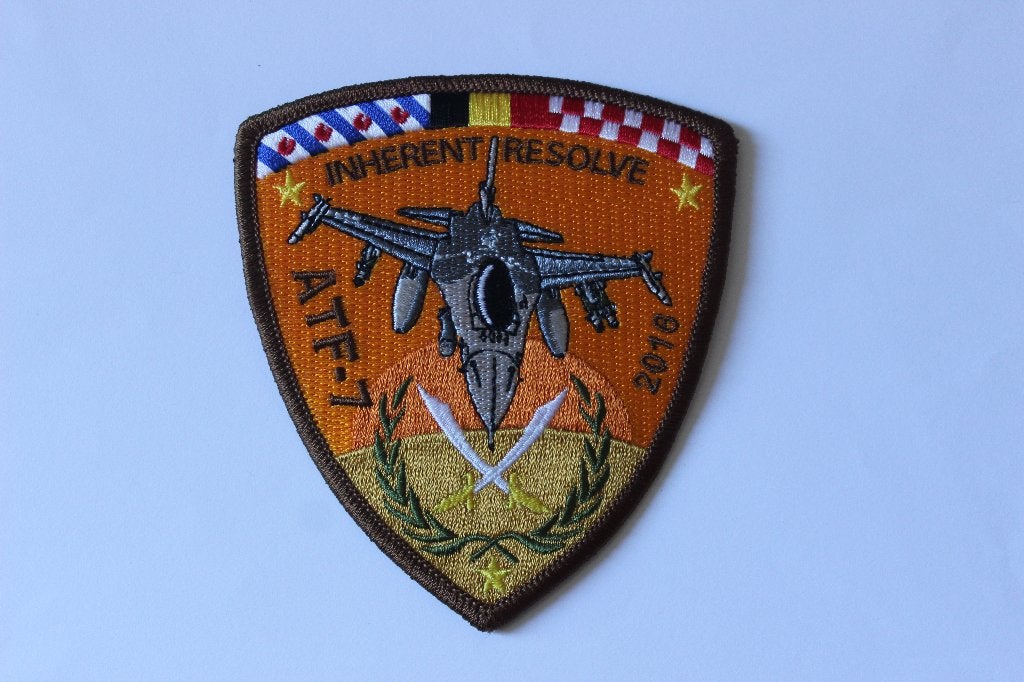 patch  inherent resolve  atf-7  rnlaf  gele ster versie 2016, Verzamelen, Verzenden, Luchtmacht, Nederland, Embleem of Badge