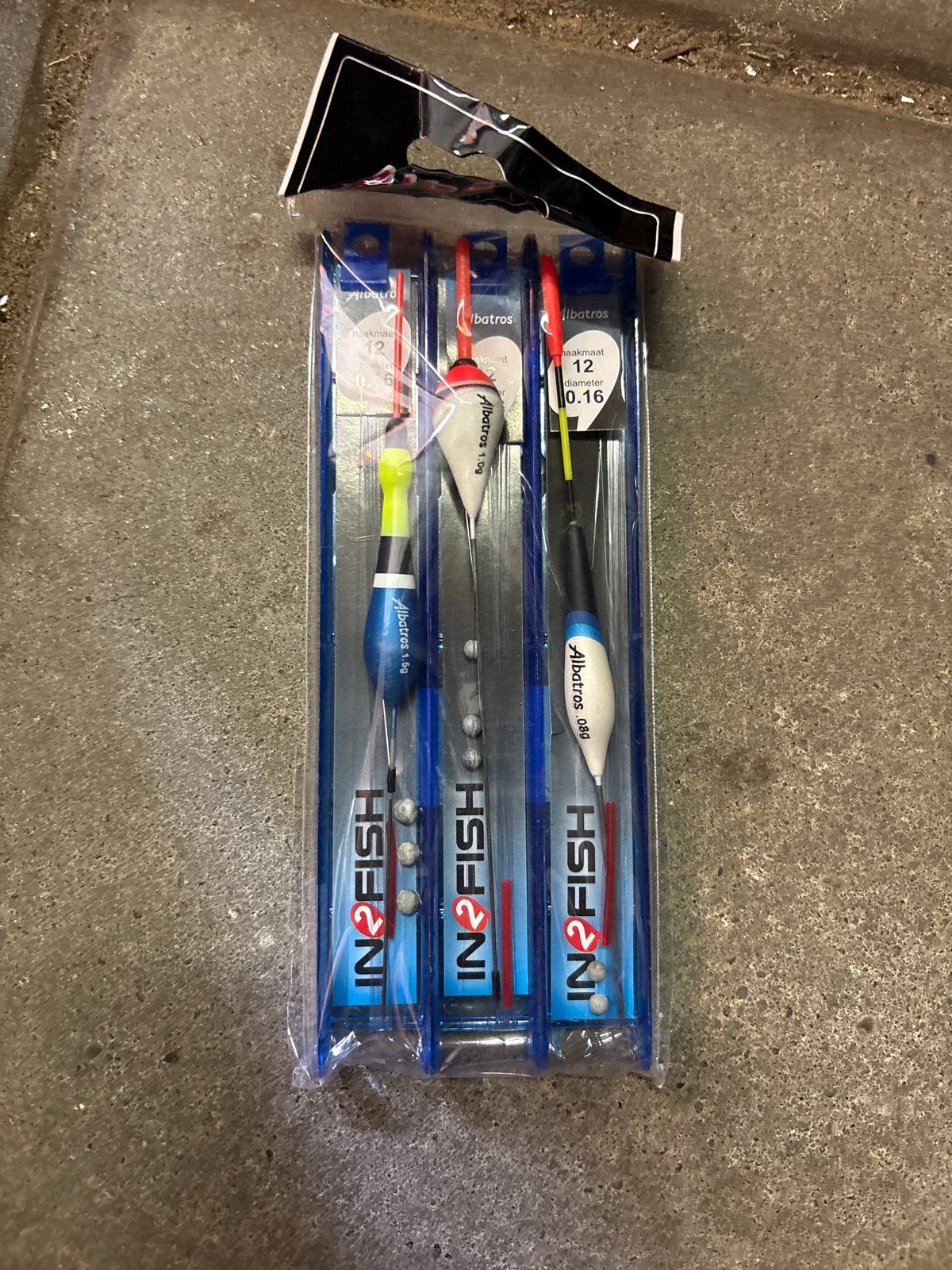 In2fish tuigenset - 3x vislijn met dobber, Watersport en Boten, Verzenden, Nieuw, Dobber of Lood