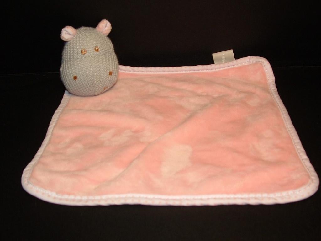 BLOKKER NIJLPAARD KNUFFELDOEK VELOURS ROZE MET WITTE, Ophalen of Verzenden, Nieuw, Overige typen