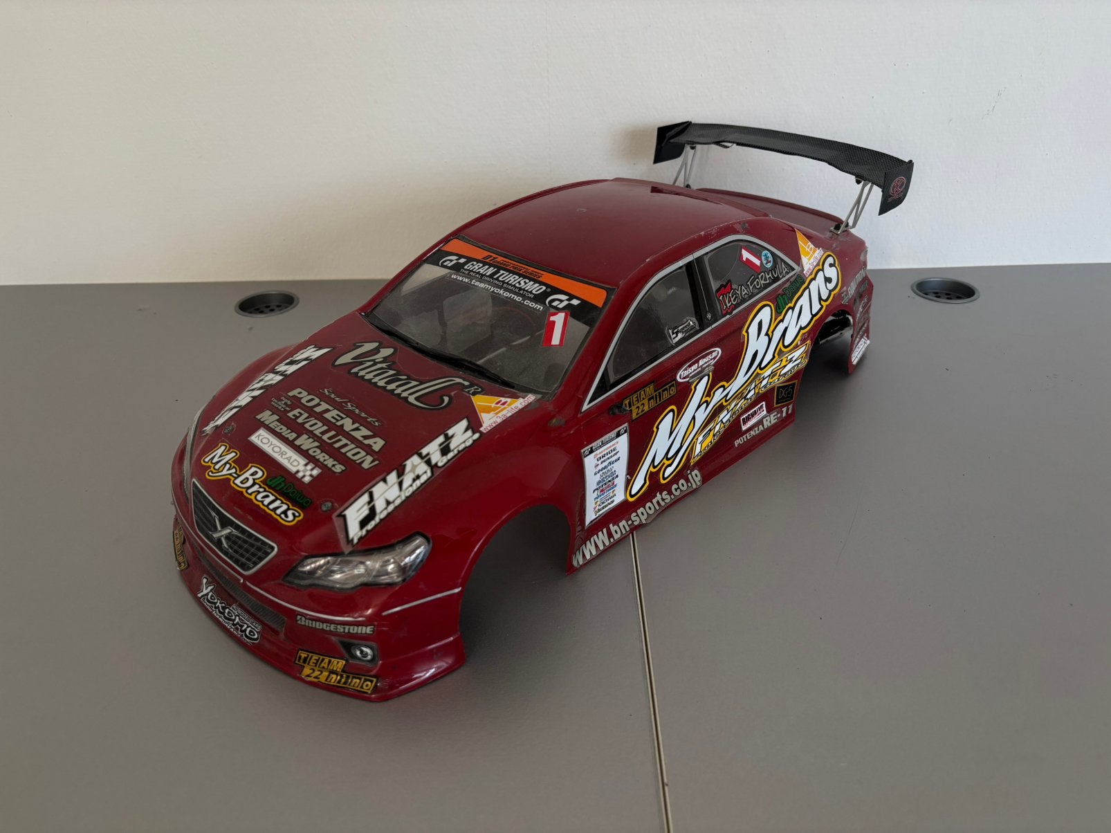 Overdose ‘Mybrans’ mark X rc drift body, Ophalen of Verzenden, Zo goed als nieuw, Schaal 1:10, Onderdeel