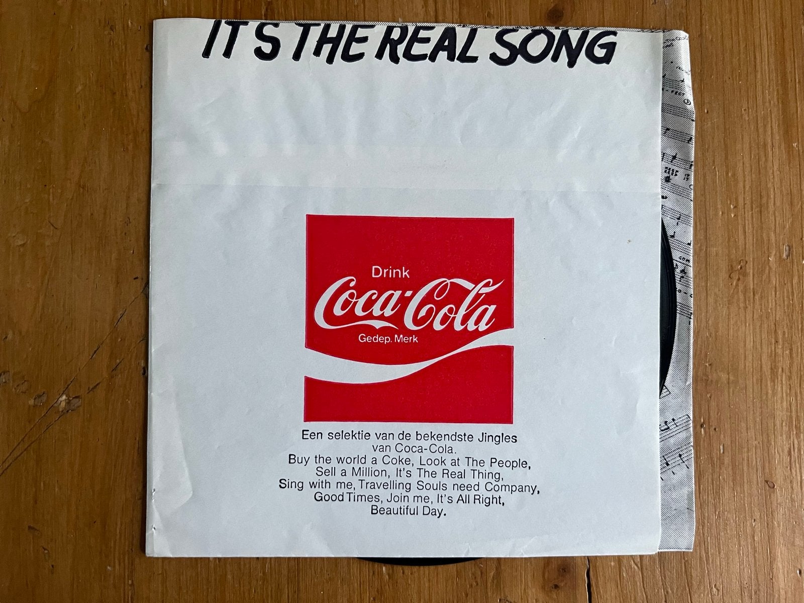 7" Flexi Disc Coca-Cola - It's The Real Song, Cd's en Dvd's, Vinyl Singles, Ophalen of Verzenden, Gebruikt, 7 inch, Pop