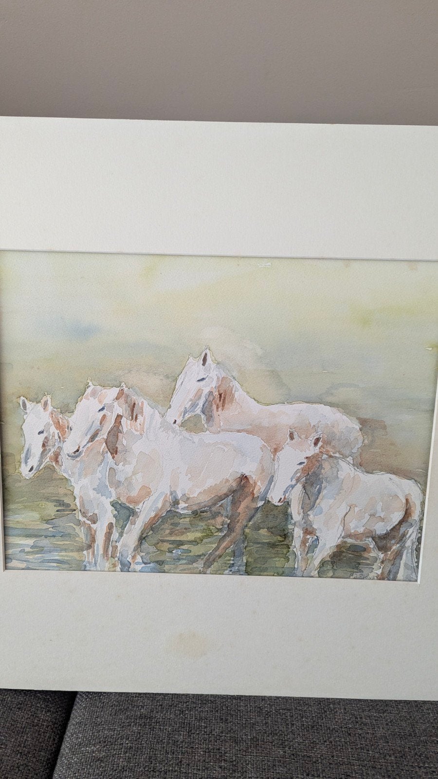 aquarel van kunstenaar a.j. Pleysier, Ophalen of Verzenden