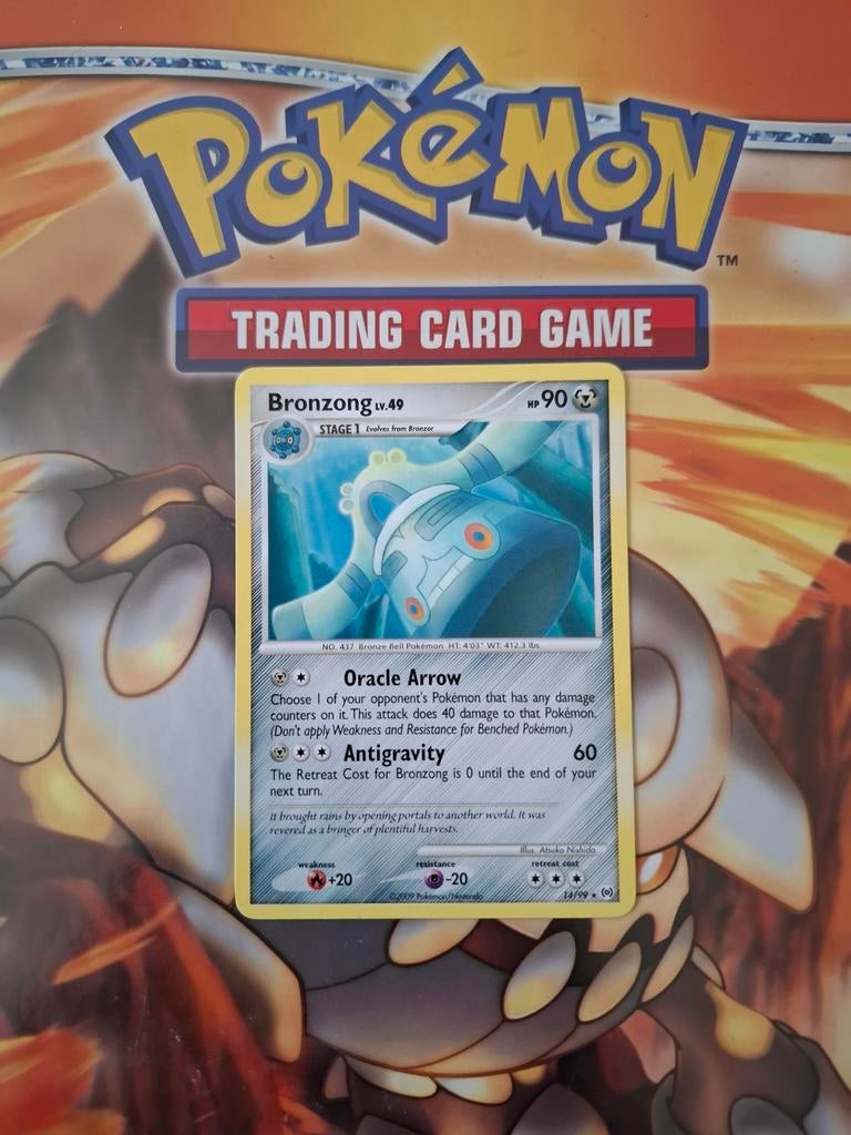 Bronzong 14/99 Platinum Arceus set pokemon kaart rare nm, Ophalen of Verzenden, Zo goed als nieuw, Losse kaart
