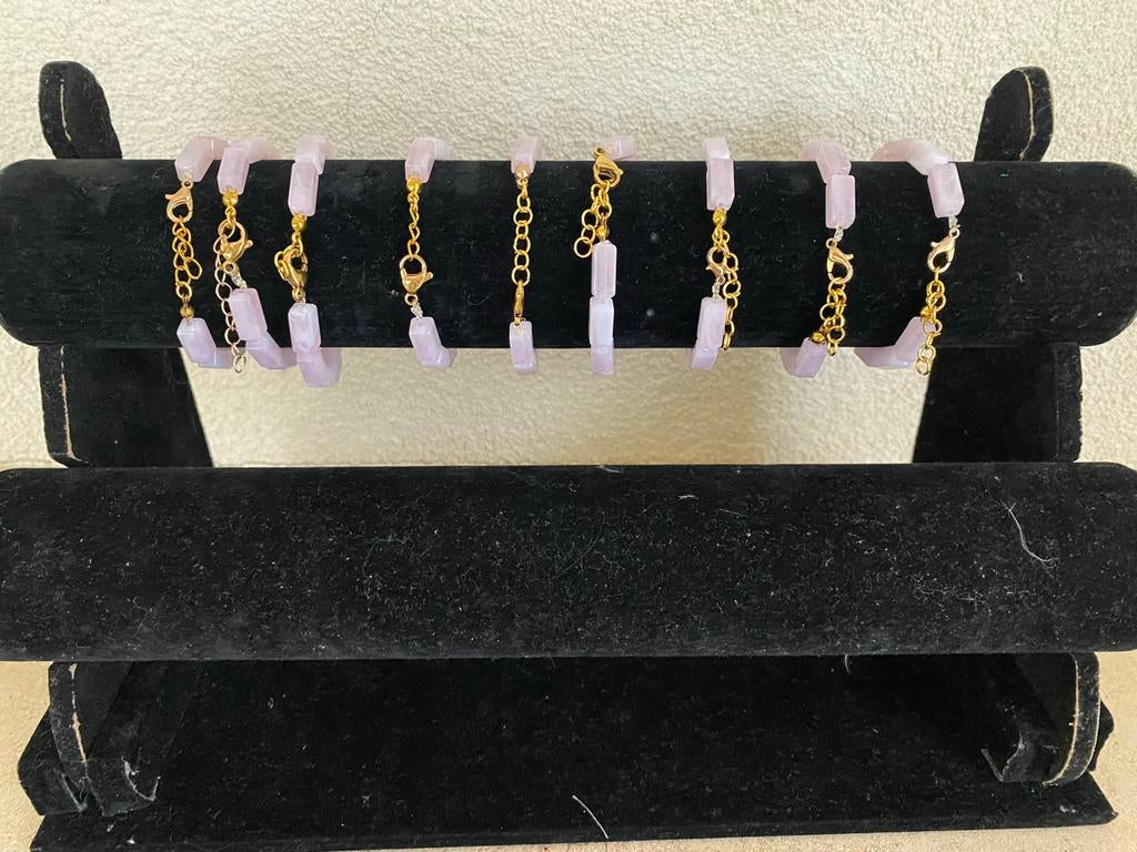 Zelfgemaakte armbanden, Overige materialen, Nieuw, Ophalen of Verzenden, Roze