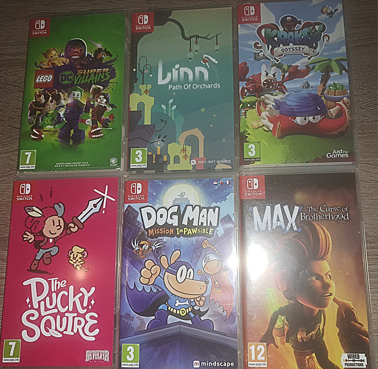 6 games nintendo switch z.g.a.n., Avontuur en Actie, 1 speler, Ophalen of Verzenden, Zo goed als nieuw