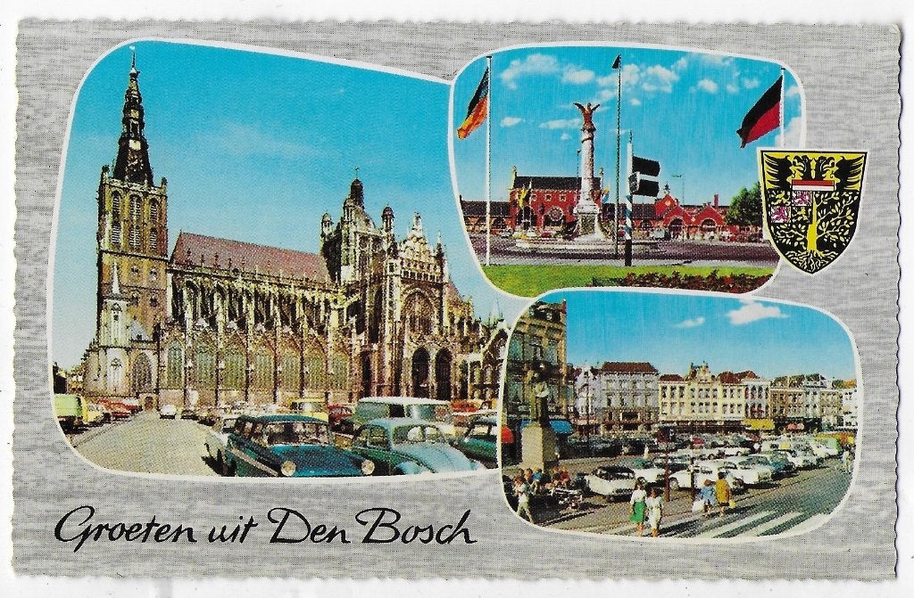 Ch803 Ongelopen oude ansichtkaart groeten uit den bosch, Ophalen of Verzenden, 1980 tot heden, Ongelopen, Noord-Brabant