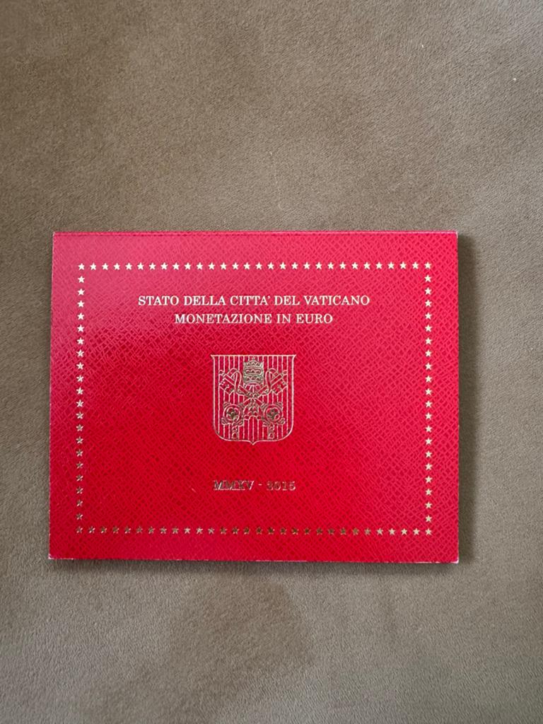 Euroset Vaticaanstad 2015 FDC/BU, Ophalen of Verzenden, Vaticaanstad, Overige waardes, Setje