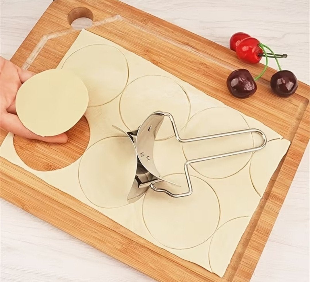 Roestvrijstalen deegsnijder voor dumplings en gebak, Overige typen, Ophalen of Verzenden, Metaal, Overige merken
