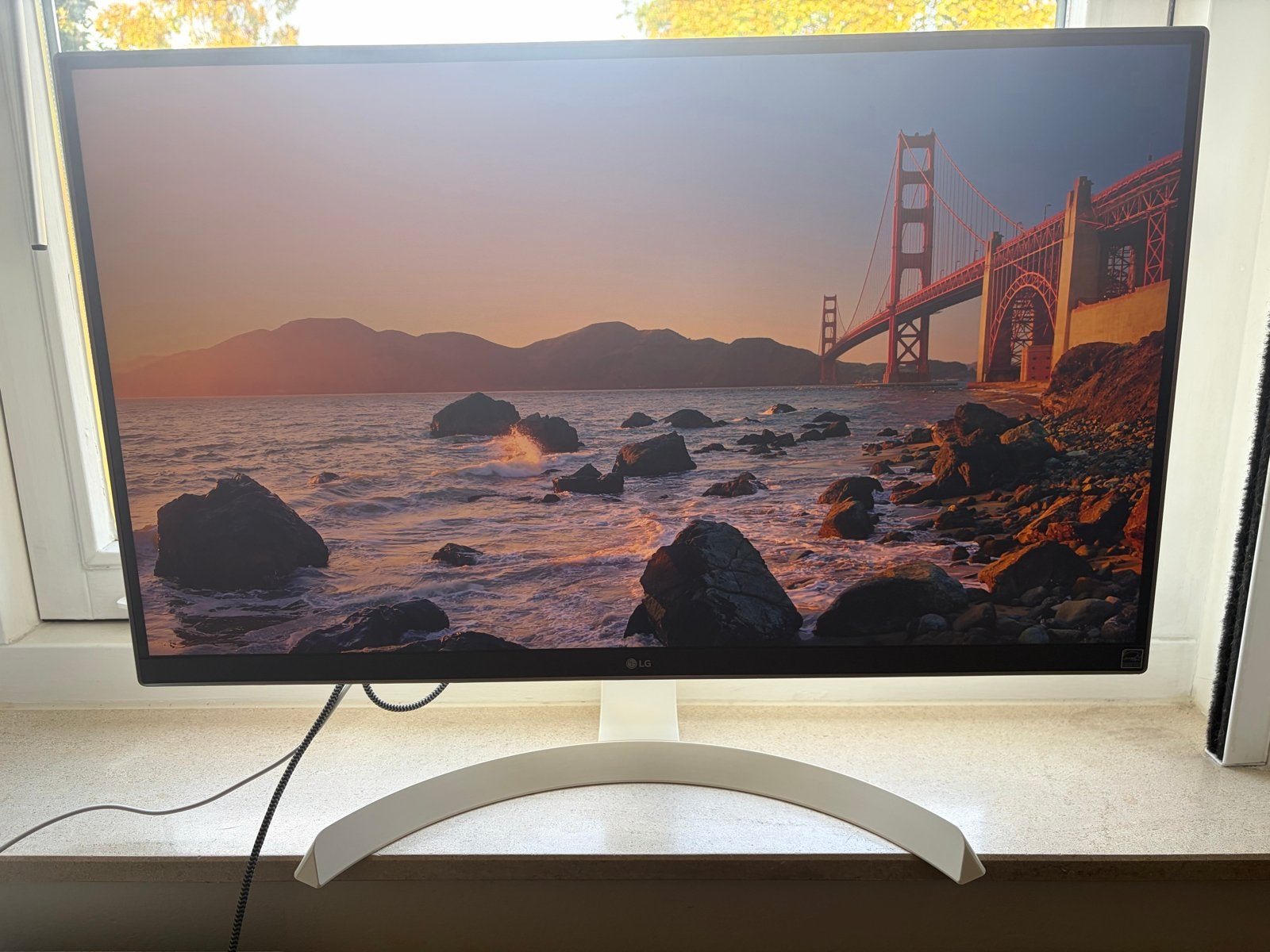 LG 27UK650 4K UHD IPS Monitor, Ophalen, Gebruikt, IPS, In hoogte verstelbaar