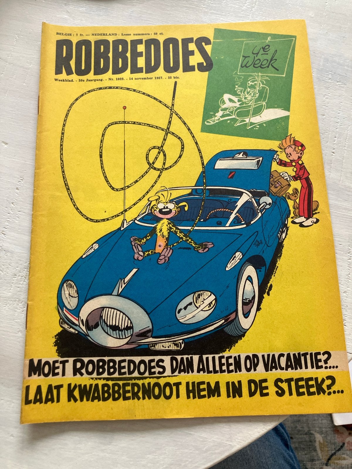 Robbedoes weekblad - Nr. 1522 - 14 november 1967, Boeken, Eén stripboek, Ophalen of Verzenden, Zo goed als nieuw