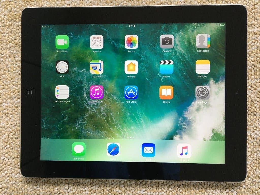 Apple iPad 4 (A1458) 16GB Wi-Fi in originele doos, 10 inch, Apple iPad, Zwart, Ophalen of Verzenden