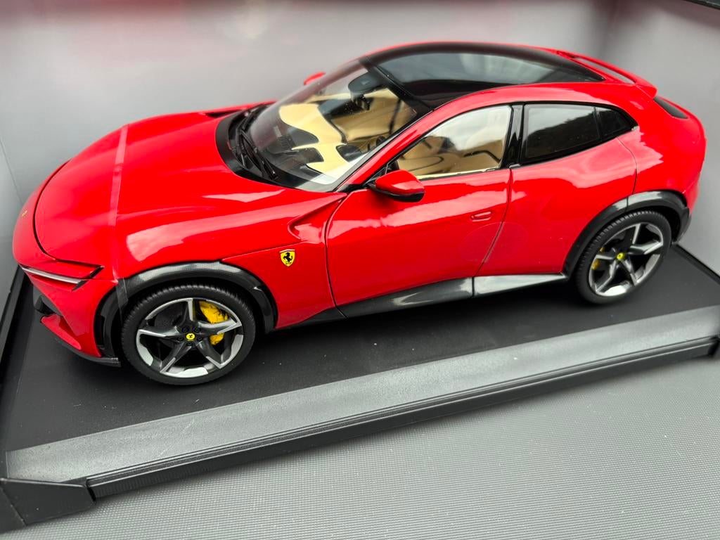 Ferrari Purosangue Rosso Corsa Polistil 1:18 ! C4F, Overige merken, ., Nieuw, Ophalen of Verzenden