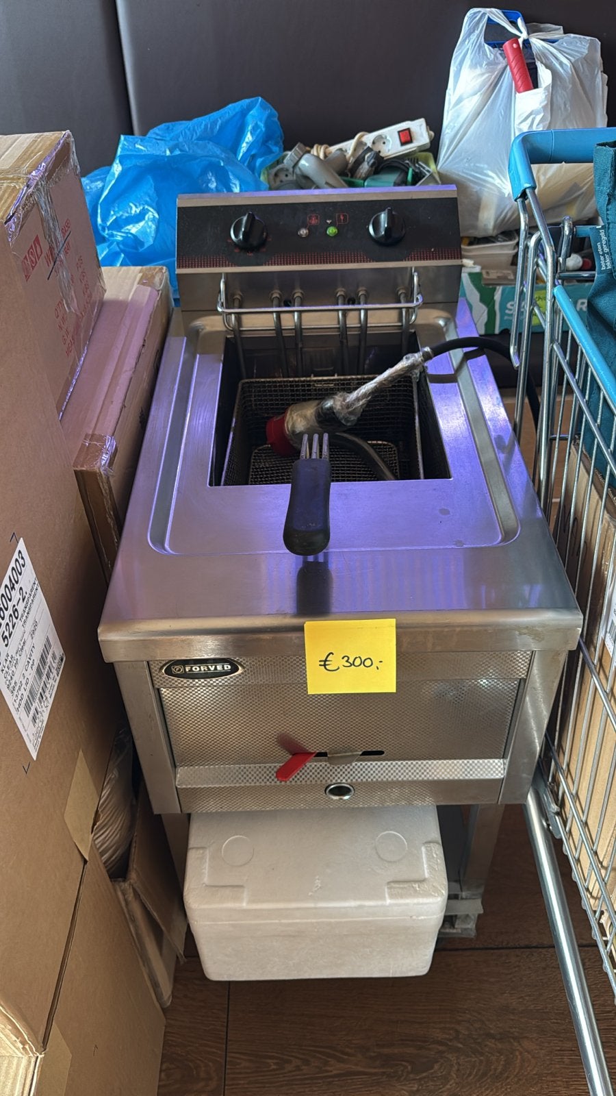 HORECA Professionele Frituurpan - RVS, Witgoed en Apparatuur, Frituurpannen, 4 liter of meer, Ophalen, Gebruikt, Uitneembare binnenpan