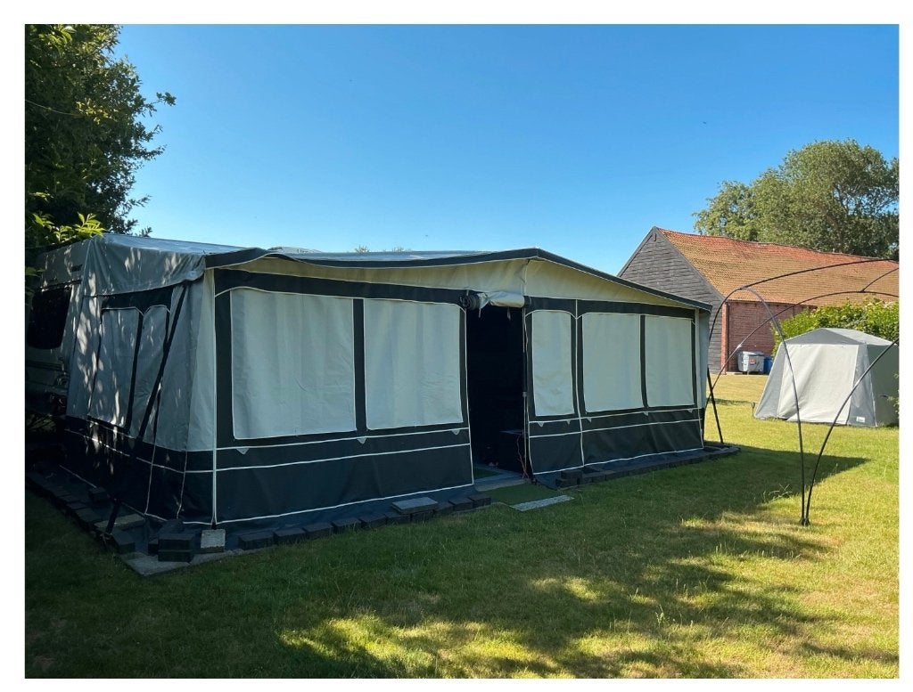 Fendt 650 TG Diamond grote seizoenscaravan uitstekende staat, Caravans en Kamperen, Rondzit, Kachel, Particulier, Tot en met 4