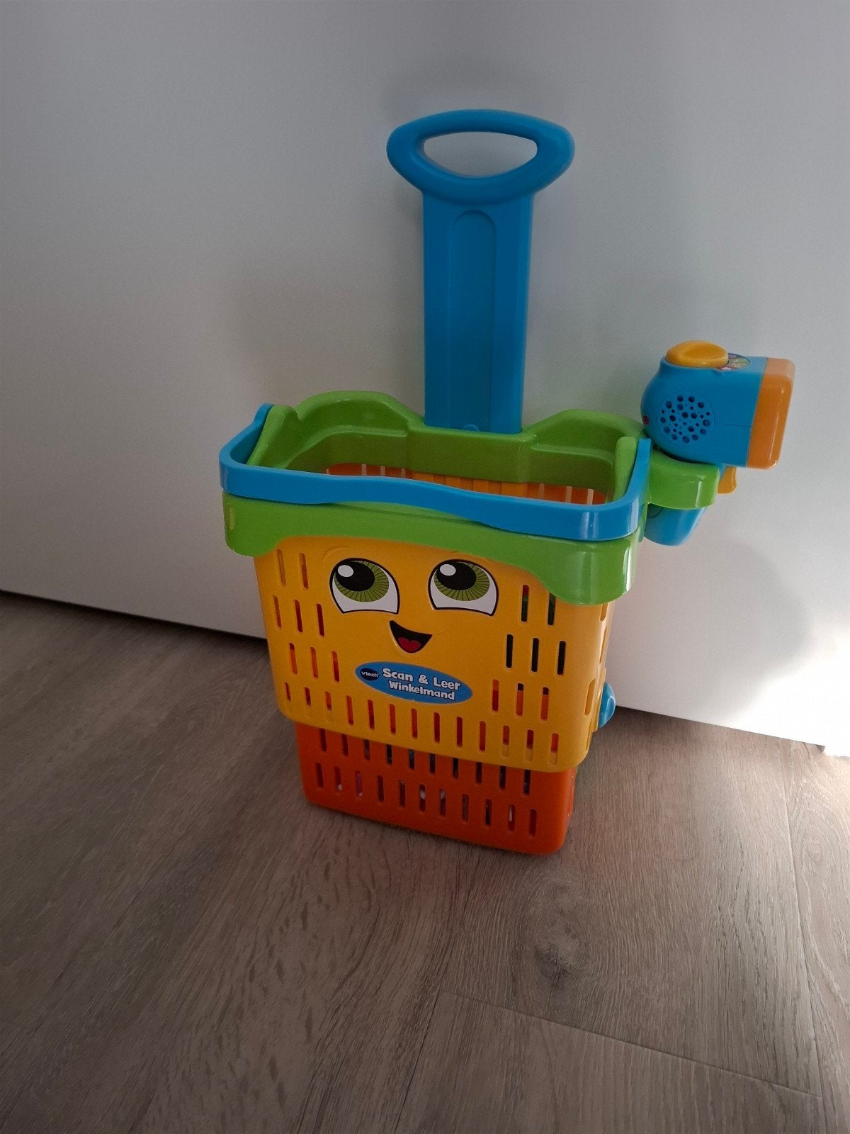 VTech Scan & Leer Winkelmandje met geluid en wieltjes, Ophalen, Gebruikt, Overige typen, Met wieltjes