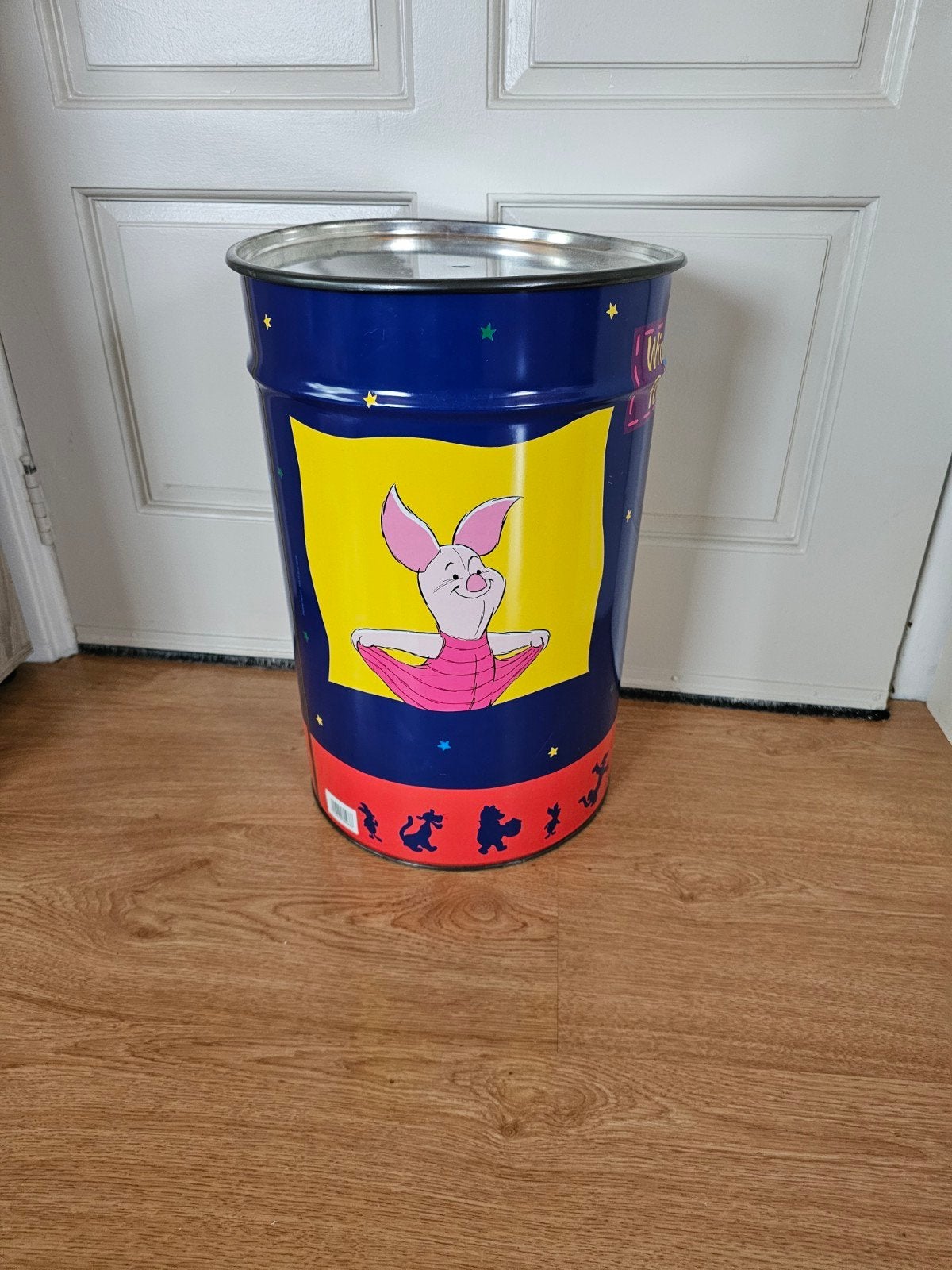 Winnie de Poeh prullenbak/opbergton met deksel, Huis en Inrichting, Ophalen, Gebruikt, Meerkleurig, Overige stijlen