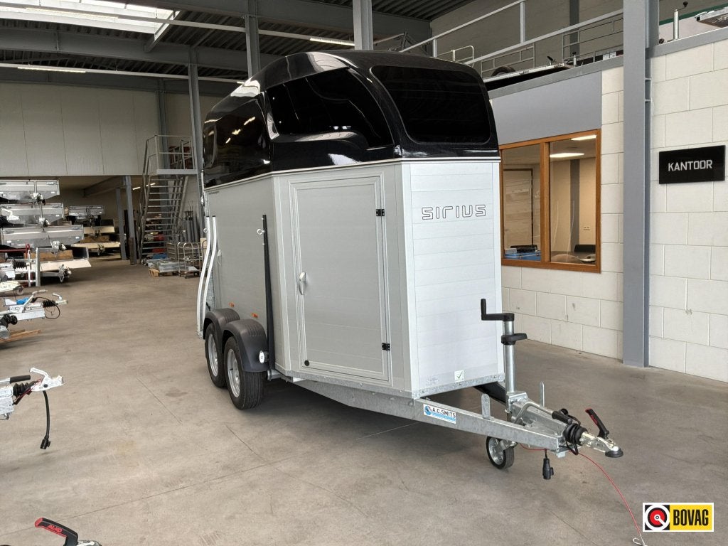 Sirius Paardentrailer DEMO type S75 twee paard?s, Gebruikt, Aluminium, 2-paards trailer