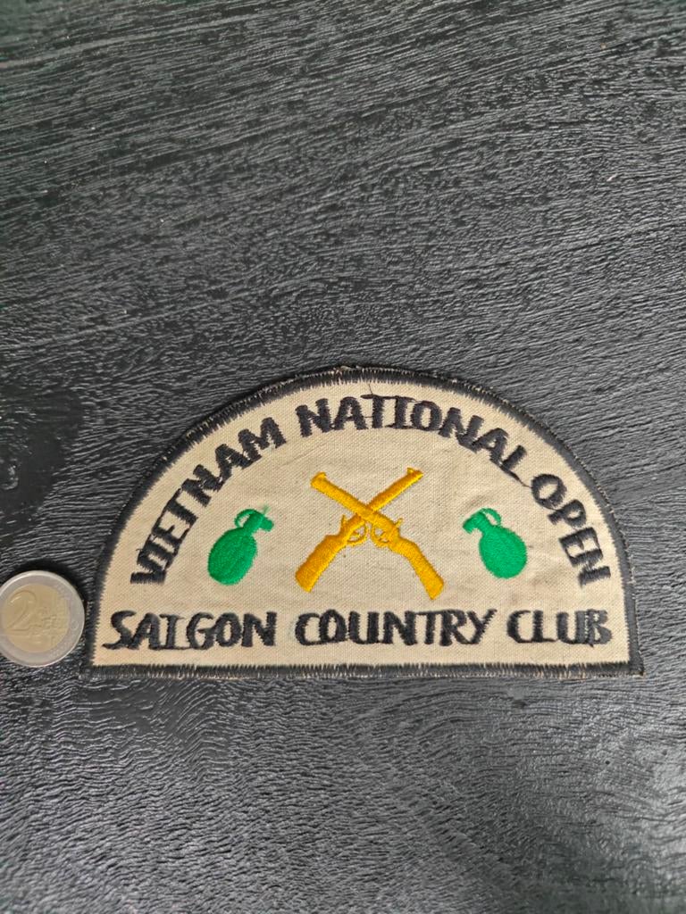 Patch Vietnam National open Saigon country club, Ophalen of Verzenden, Landmacht, Nederland, Embleem of Badge