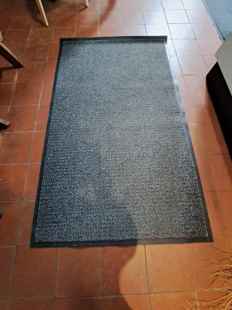 droogloopmat, Ophalen, Droogloopmat