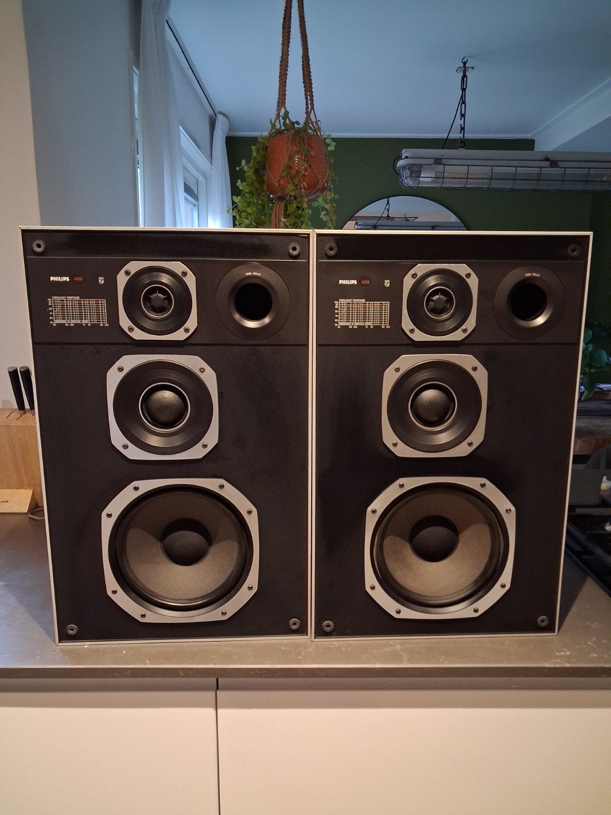 Philips 22AH489 Speakers - Goed werkend, vintage geluid, Stereo speakers, Philips, Gebruikt, Ophalen of Verzenden