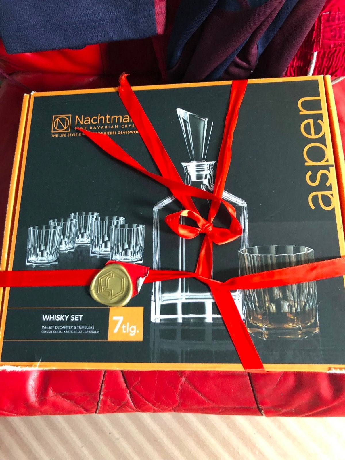 Nachtmann Aspen Whisky Set - 7-delig, Verzenden, Nieuw, Overige merken, Glas