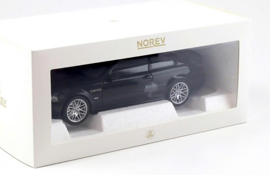 BMW M3 CSL 2003 Saphire Zwart schaal 1/18 NOREV Ref. 183017, Hobby en Vrije tijd, Modelauto's | 1:18, Verzenden, Nieuw, Auto, Norev