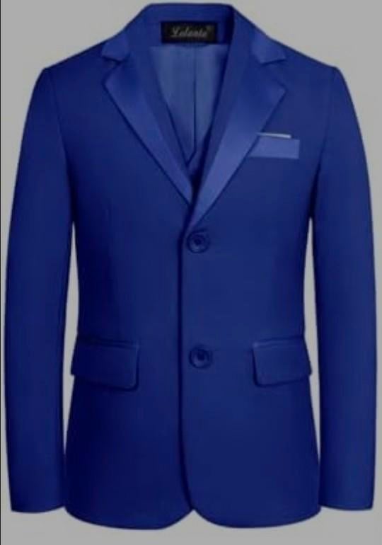 Donkerblauw pak met vestje, broek en strikje - Maat 152, Lolanta, Ophalen of Verzenden, Zo goed als nieuw, Setje