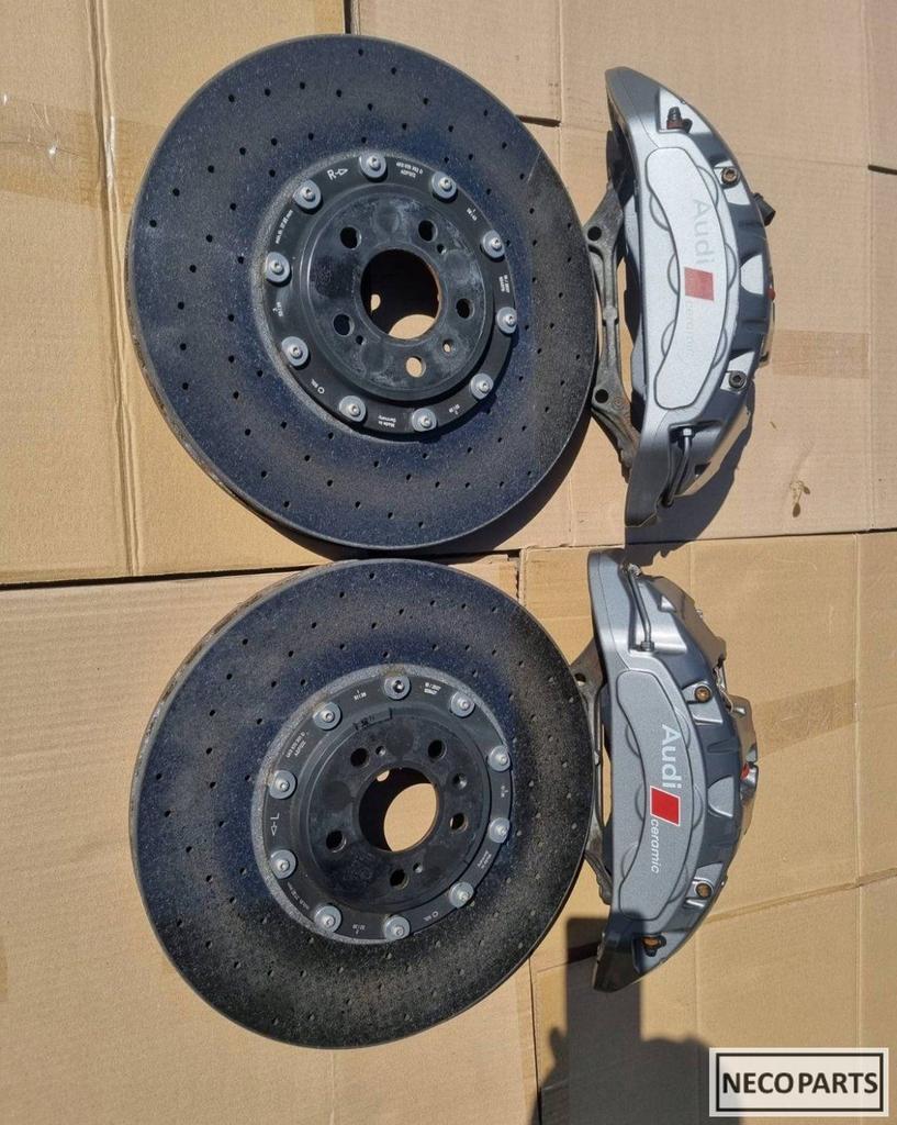 AUDI RS4 RS5 8W REMMEN KERAMISCHE SCHIJVEN KLAUWEN LEVERBAAR, Gebruikt, -, -, Spatbord